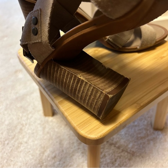 Franco Sarto Sabine Suede Leather Sandals - Picture 10 of 13